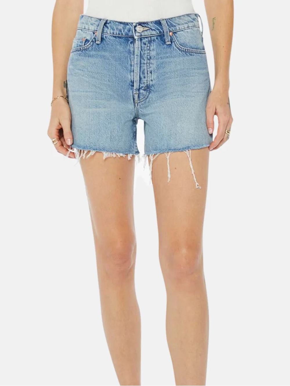 MOTHER The Skipper Short N Long Fray Shorts
